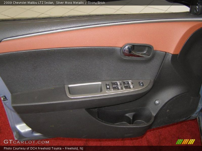 Silver Moss Metallic / Ebony/Brick 2009 Chevrolet Malibu LTZ Sedan