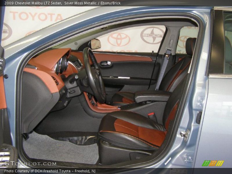 Silver Moss Metallic / Ebony/Brick 2009 Chevrolet Malibu LTZ Sedan