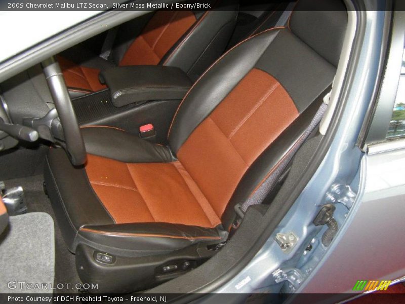 Silver Moss Metallic / Ebony/Brick 2009 Chevrolet Malibu LTZ Sedan