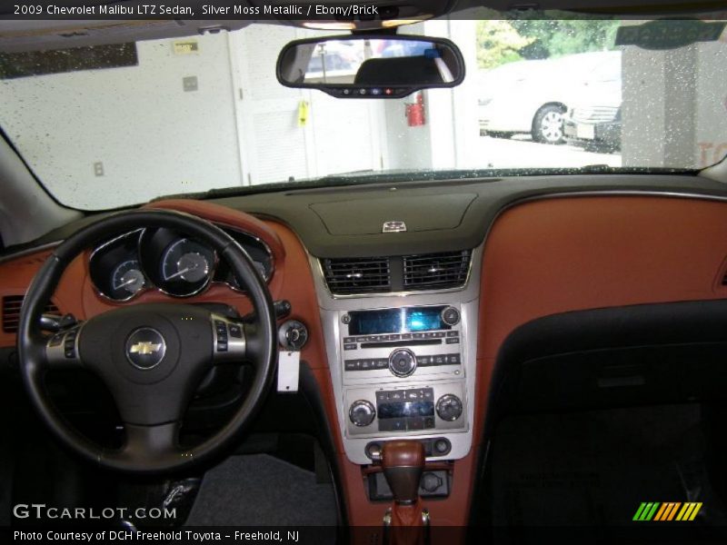 Silver Moss Metallic / Ebony/Brick 2009 Chevrolet Malibu LTZ Sedan