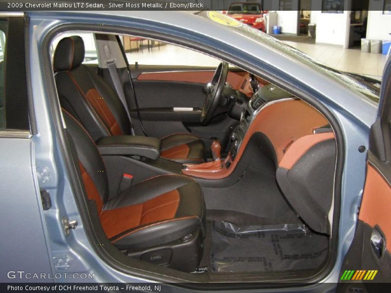 Silver Moss Metallic / Ebony/Brick 2009 Chevrolet Malibu LTZ Sedan