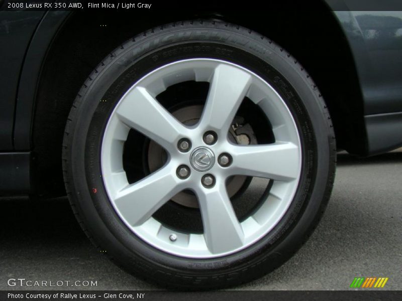 Flint Mica / Light Gray 2008 Lexus RX 350 AWD