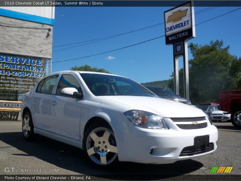 Summit White / Ebony 2010 Chevrolet Cobalt LT Sedan