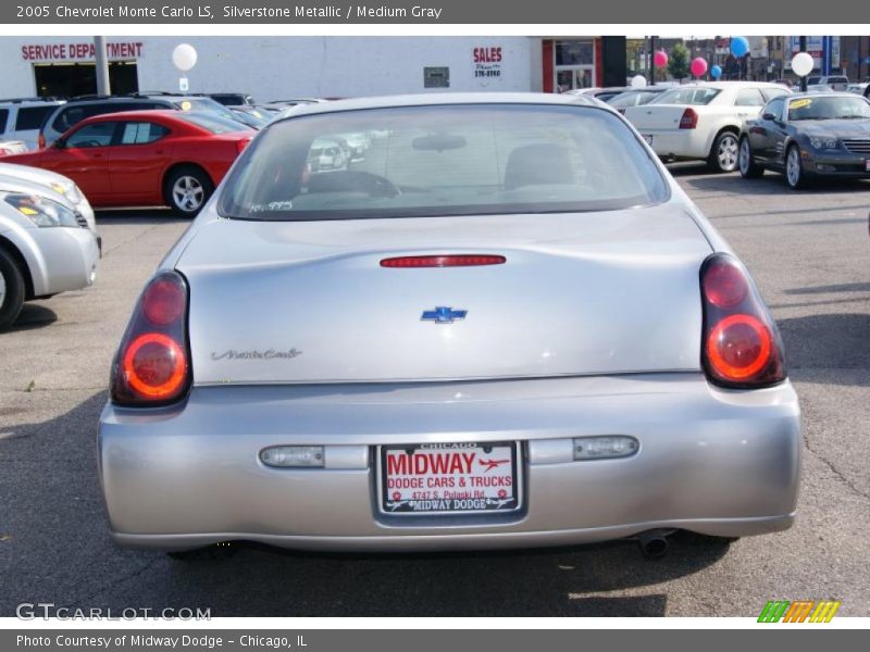 Silverstone Metallic / Medium Gray 2005 Chevrolet Monte Carlo LS
