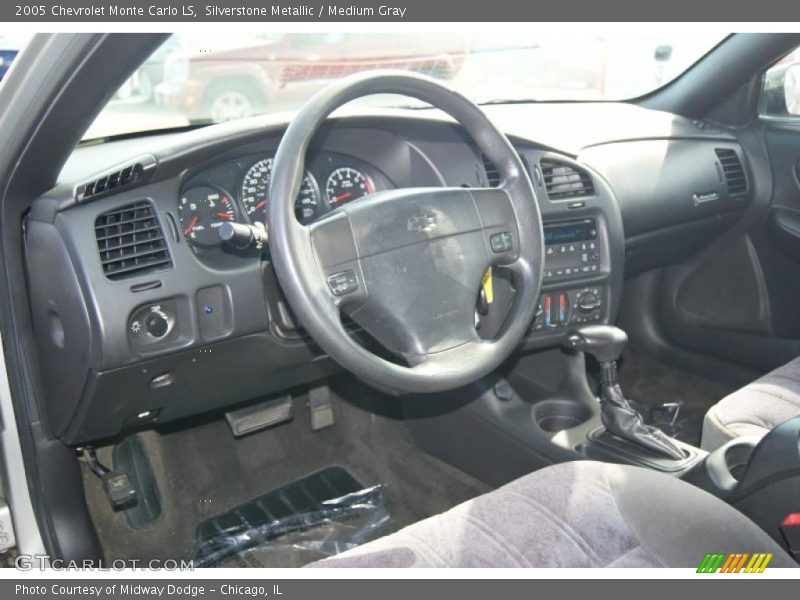 Silverstone Metallic / Medium Gray 2005 Chevrolet Monte Carlo LS