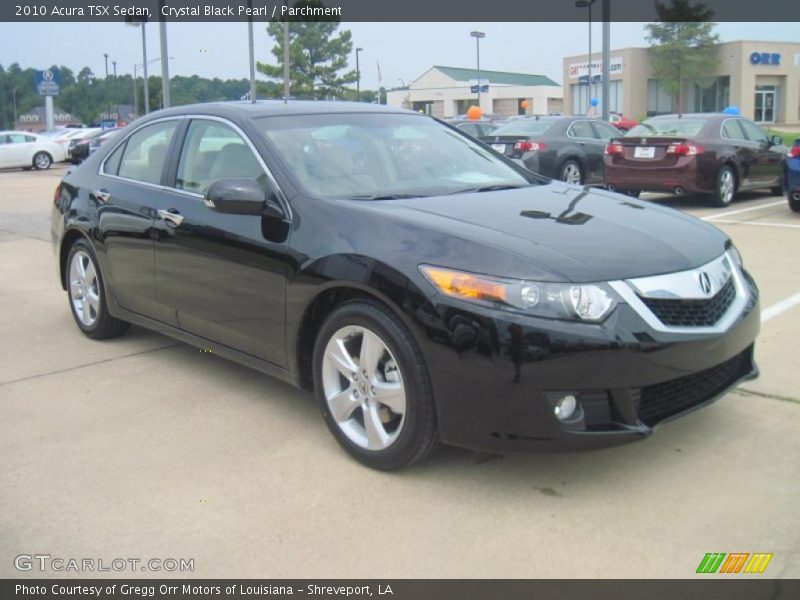 Crystal Black Pearl / Parchment 2010 Acura TSX Sedan