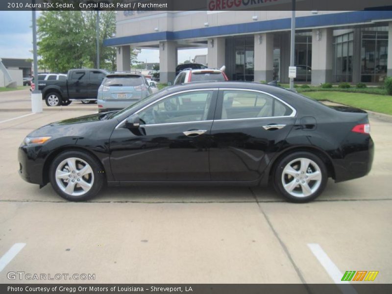 Crystal Black Pearl / Parchment 2010 Acura TSX Sedan