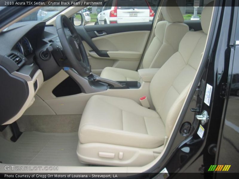 Crystal Black Pearl / Parchment 2010 Acura TSX Sedan