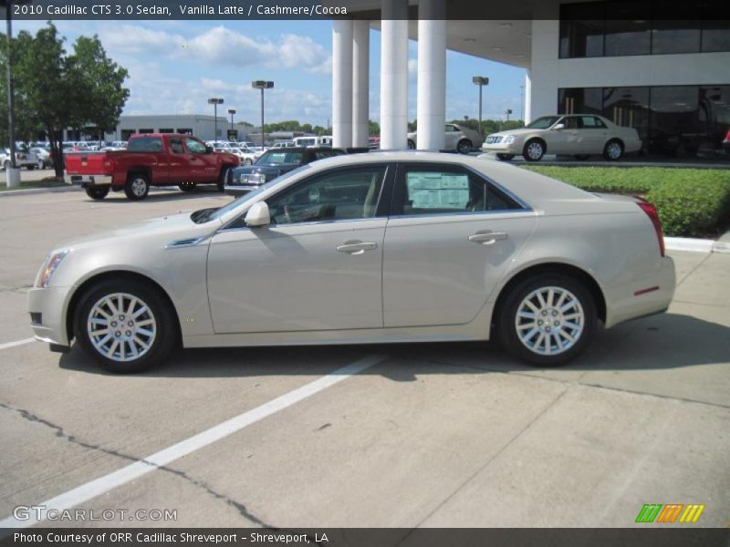 Vanilla Latte / Cashmere/Cocoa 2010 Cadillac CTS 3.0 Sedan