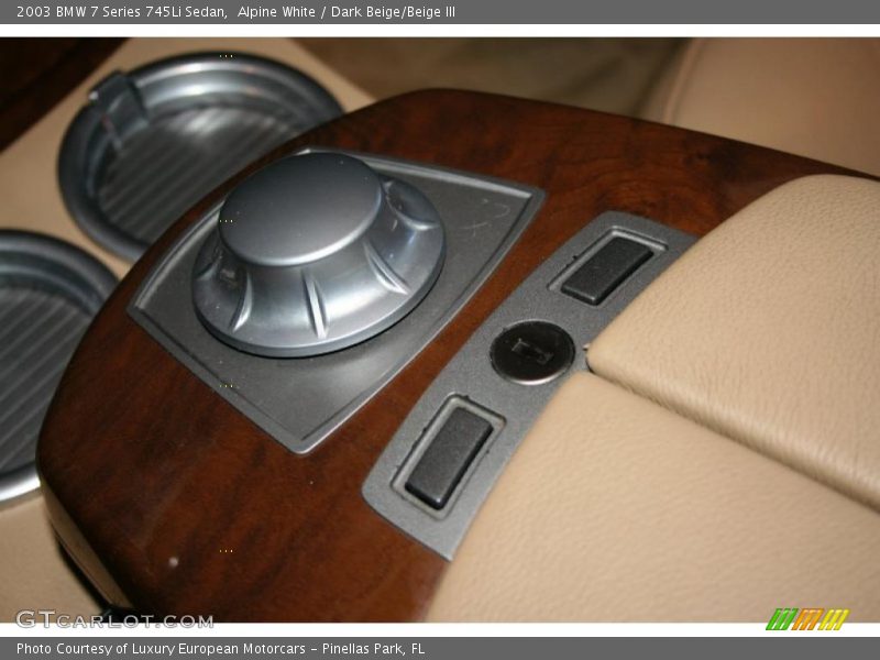 Alpine White / Dark Beige/Beige III 2003 BMW 7 Series 745Li Sedan