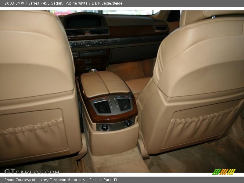 Alpine White / Dark Beige/Beige III 2003 BMW 7 Series 745Li Sedan