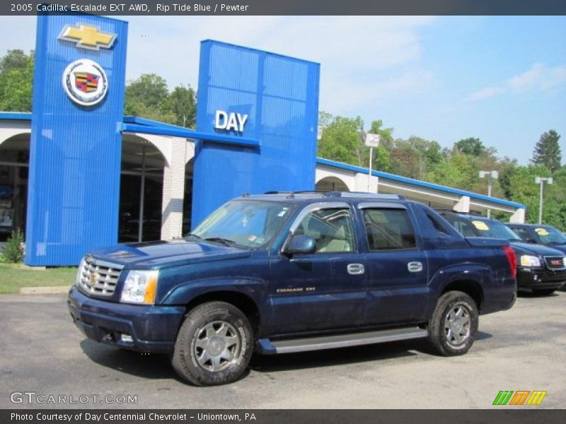 Rip Tide Blue / Pewter 2005 Cadillac Escalade EXT AWD