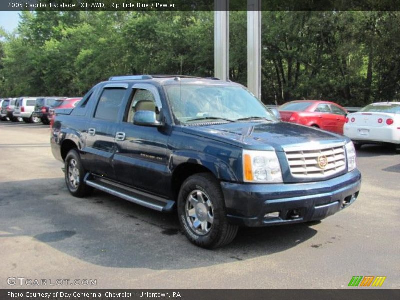 Rip Tide Blue / Pewter 2005 Cadillac Escalade EXT AWD