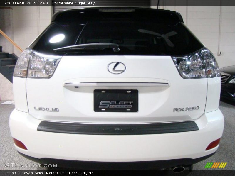 Crystal White / Light Gray 2008 Lexus RX 350 AWD