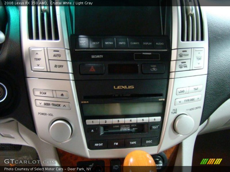 Crystal White / Light Gray 2008 Lexus RX 350 AWD