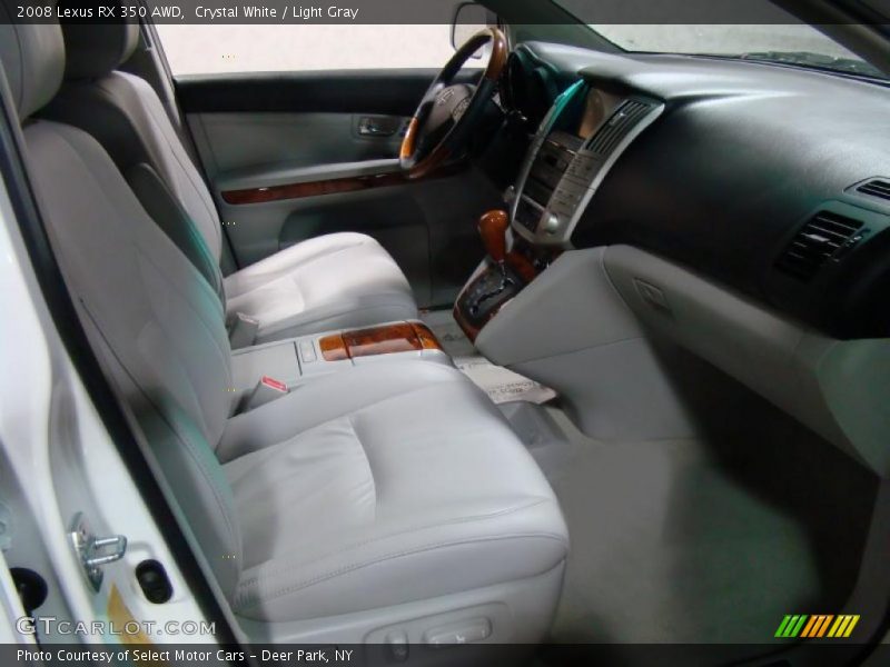Crystal White / Light Gray 2008 Lexus RX 350 AWD