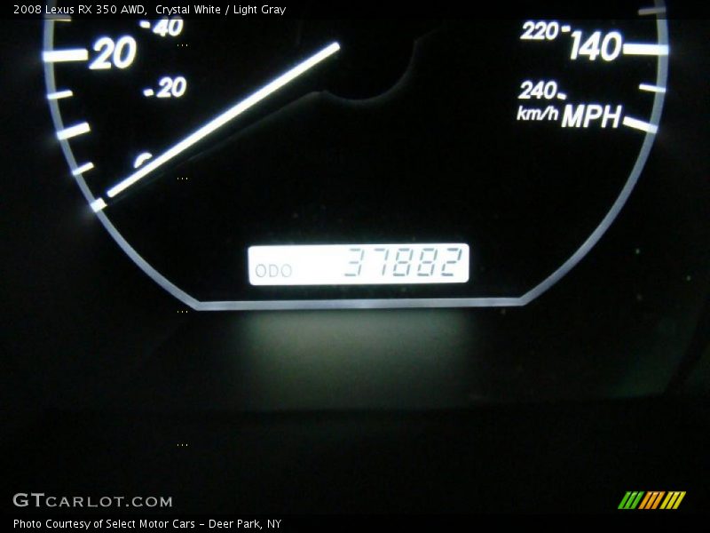 Crystal White / Light Gray 2008 Lexus RX 350 AWD