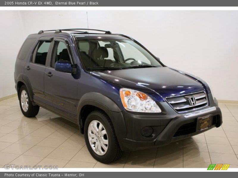 Eternal Blue Pearl / Black 2005 Honda CR-V EX 4WD