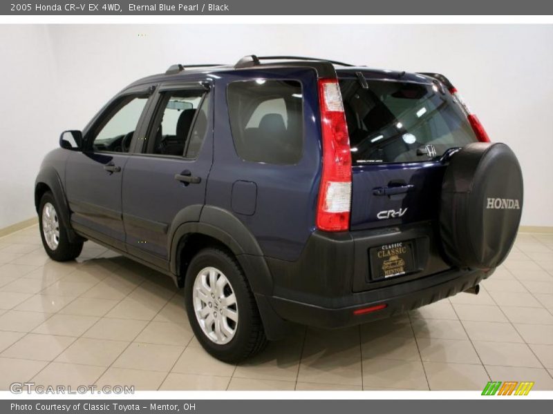 Eternal Blue Pearl / Black 2005 Honda CR-V EX 4WD