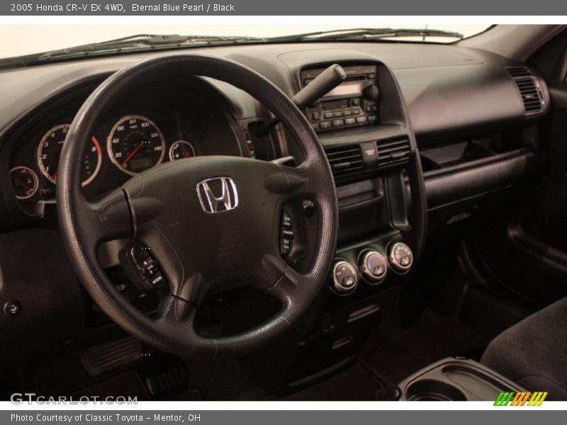 Eternal Blue Pearl / Black 2005 Honda CR-V EX 4WD