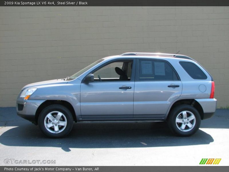 Steel Silver / Black 2009 Kia Sportage LX V6 4x4