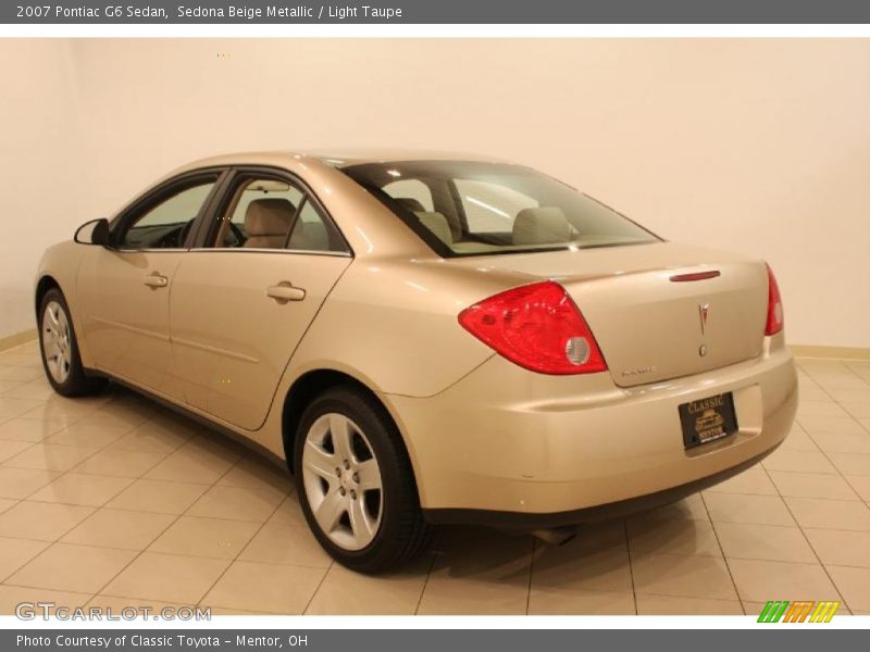 Sedona Beige Metallic / Light Taupe 2007 Pontiac G6 Sedan