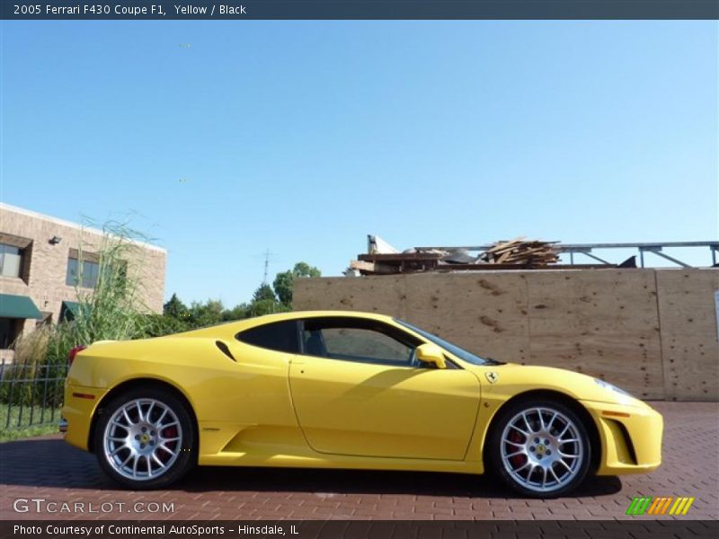 Yellow / Black 2005 Ferrari F430 Coupe F1