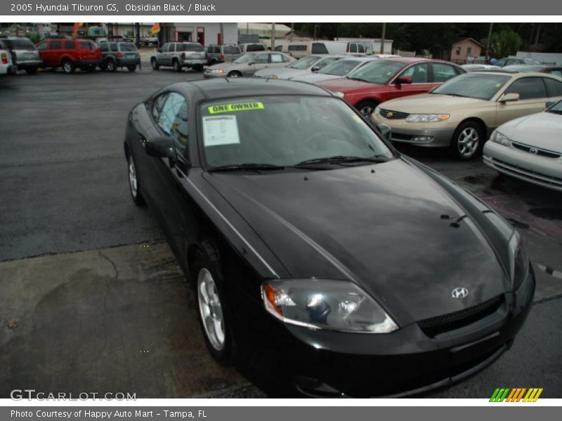 Obsidian Black / Black 2005 Hyundai Tiburon GS