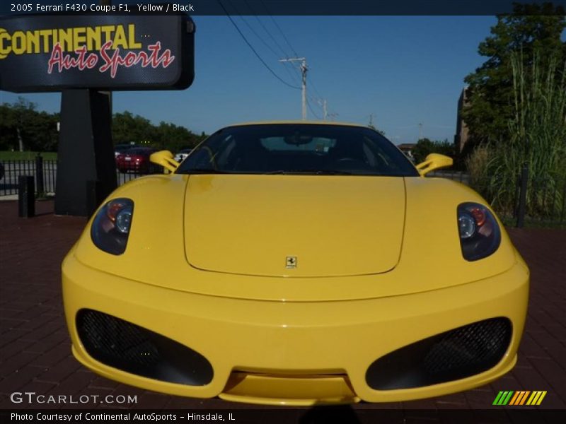 Yellow / Black 2005 Ferrari F430 Coupe F1