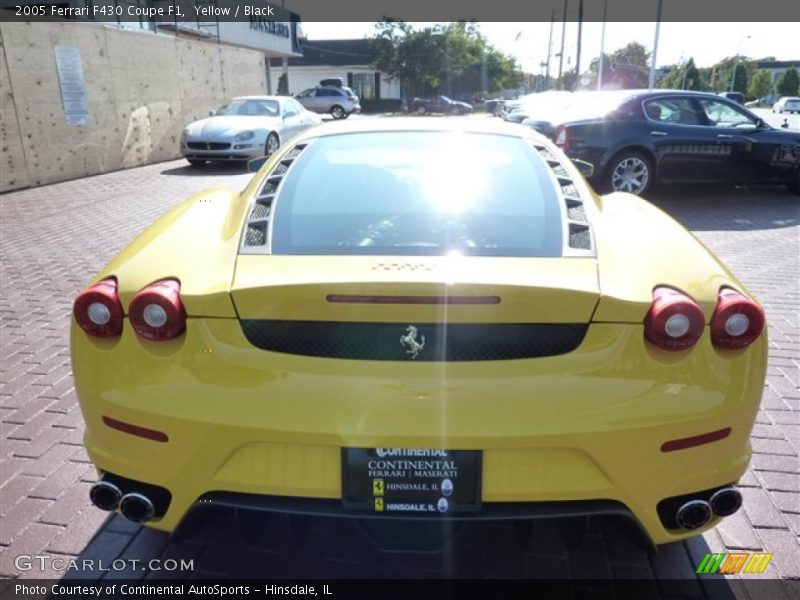 Yellow / Black 2005 Ferrari F430 Coupe F1