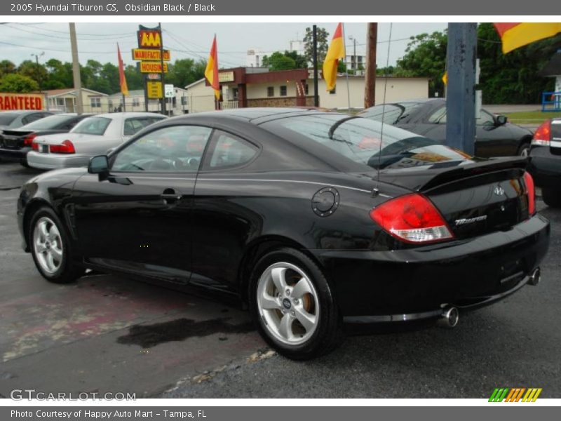 Obsidian Black / Black 2005 Hyundai Tiburon GS