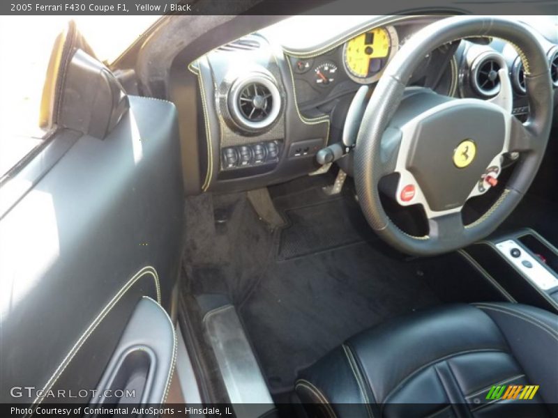 Yellow / Black 2005 Ferrari F430 Coupe F1