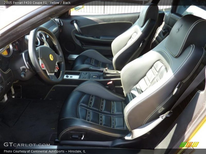 Yellow / Black 2005 Ferrari F430 Coupe F1