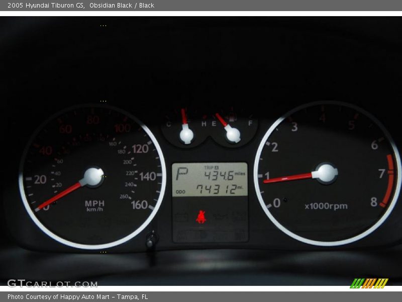 Obsidian Black / Black 2005 Hyundai Tiburon GS
