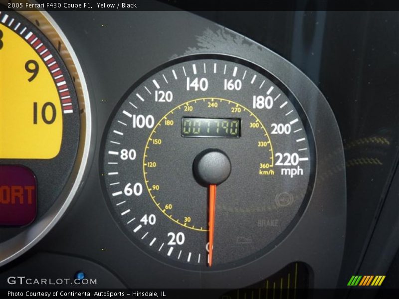 Yellow / Black 2005 Ferrari F430 Coupe F1