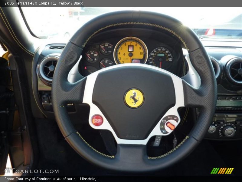 Yellow / Black 2005 Ferrari F430 Coupe F1