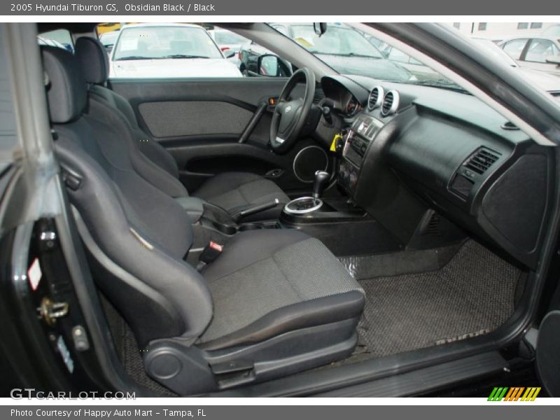 Obsidian Black / Black 2005 Hyundai Tiburon GS