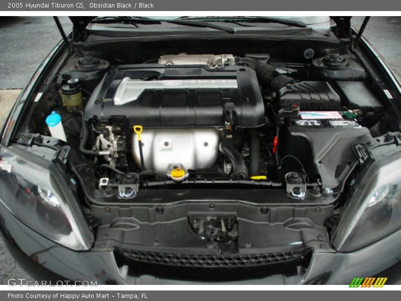 Obsidian Black / Black 2005 Hyundai Tiburon GS