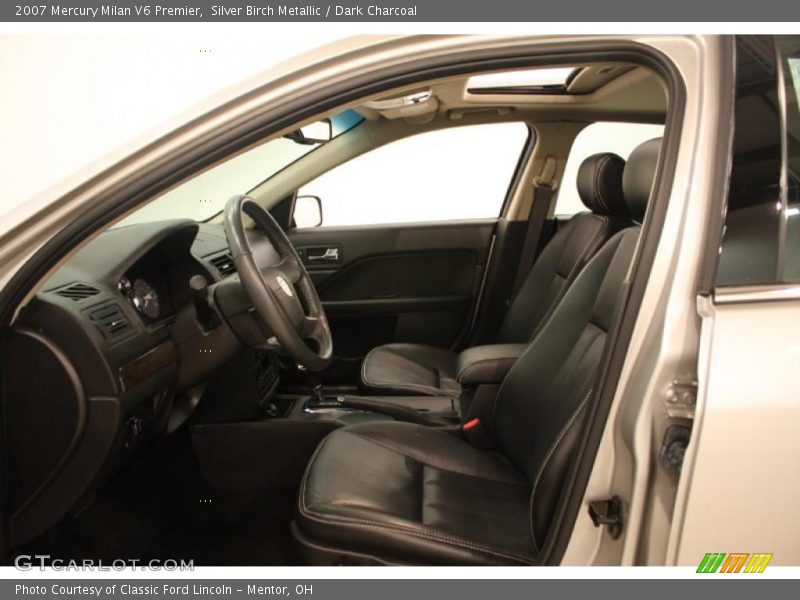Silver Birch Metallic / Dark Charcoal 2007 Mercury Milan V6 Premier