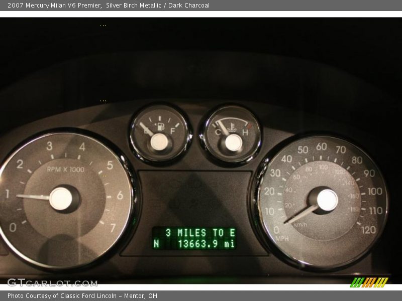 Silver Birch Metallic / Dark Charcoal 2007 Mercury Milan V6 Premier