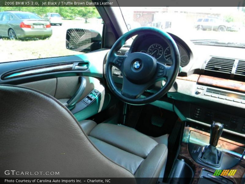 Jet Black / Truffle Brown Dakota Leather 2006 BMW X5 3.0i