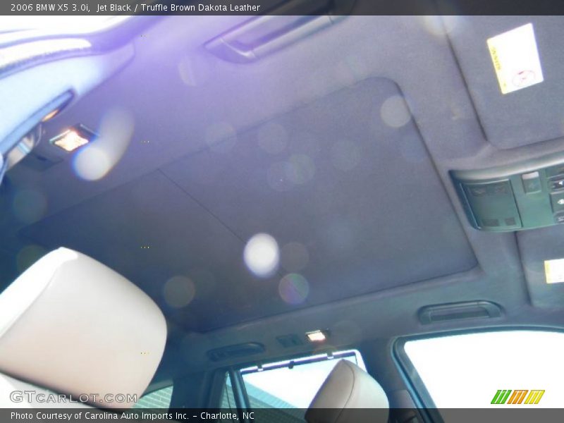 Jet Black / Truffle Brown Dakota Leather 2006 BMW X5 3.0i