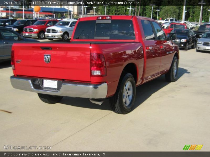 Flame Red / Dark Slate Gray/Medium Graystone 2011 Dodge Ram 1500 SLT Crew Cab