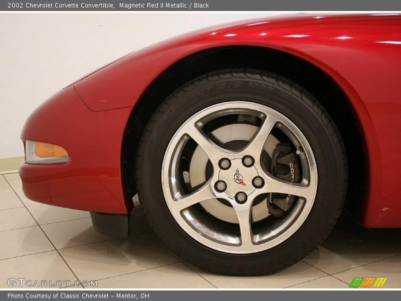 Magnetic Red II Metallic / Black 2002 Chevrolet Corvette Convertible