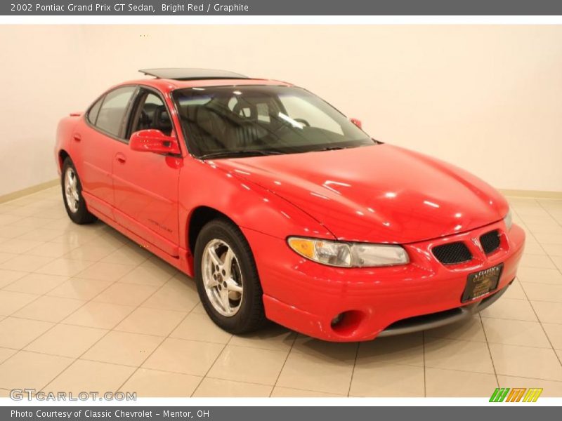 Bright Red / Graphite 2002 Pontiac Grand Prix GT Sedan