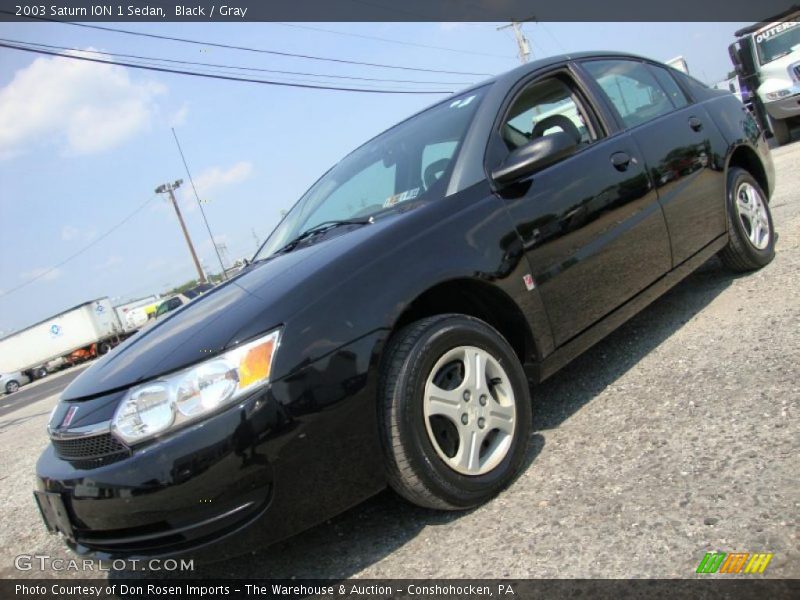 Black / Gray 2003 Saturn ION 1 Sedan
