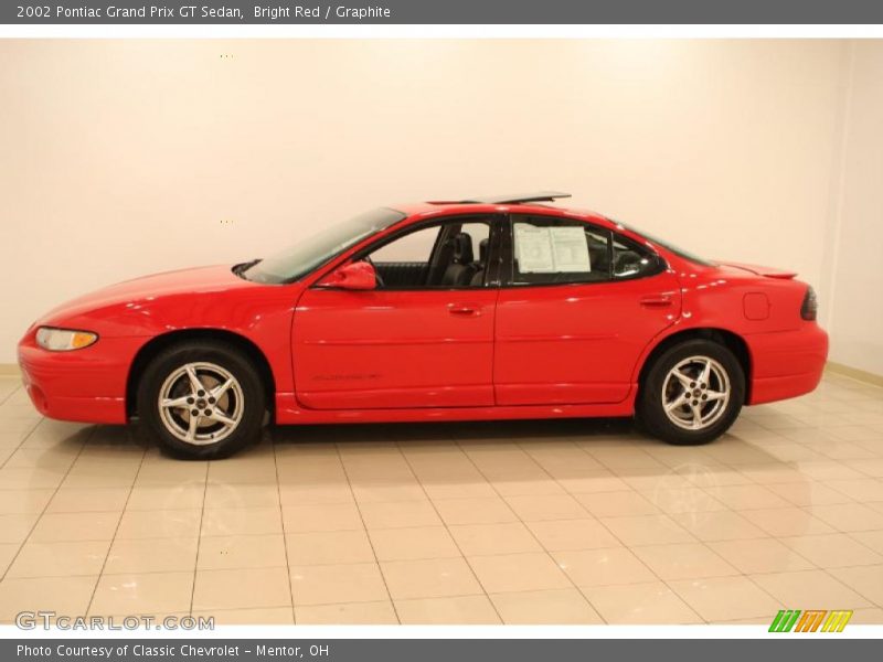 Bright Red / Graphite 2002 Pontiac Grand Prix GT Sedan