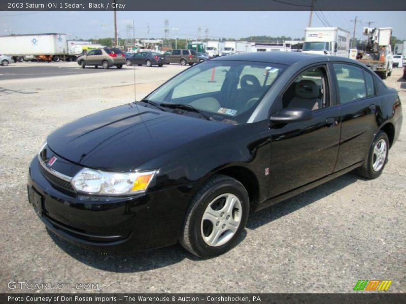 Black / Gray 2003 Saturn ION 1 Sedan