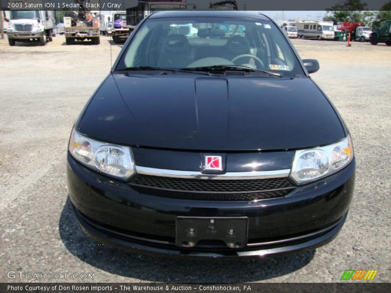 Black / Gray 2003 Saturn ION 1 Sedan