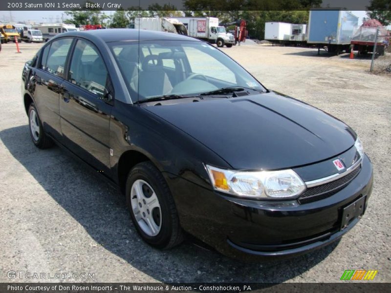 Black / Gray 2003 Saturn ION 1 Sedan